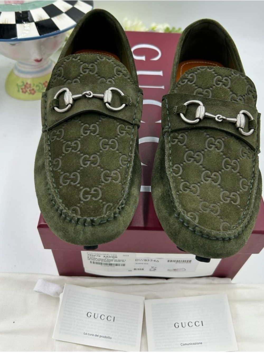Gucci GG embossed suede driver loafers size 9.5 fits
10 US made in Italy - Picture 7 of 8
